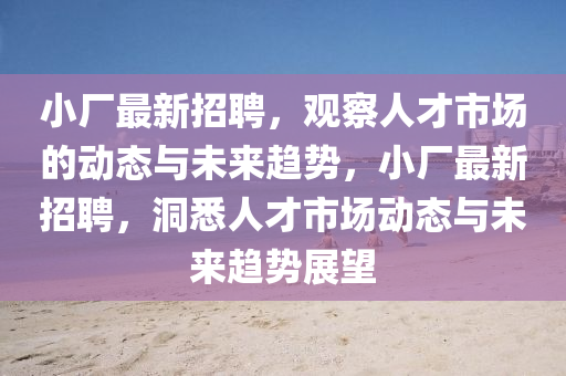 小廠最新招聘，觀察人才山東水清源環(huán)?？萍加邢薰臼袌龅膭討B(tài)與未來趨勢，小廠最新招聘，洞悉人才市場動態(tài)與未來趨勢展望