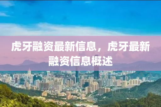 山東水清源環(huán)保科技有限公司虎牙融資最新信息，虎牙最新融資信息概述