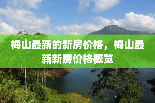 梅山最新的新房價格，梅山最新新房價格概覽山東水清源環(huán)保科技有限公司
