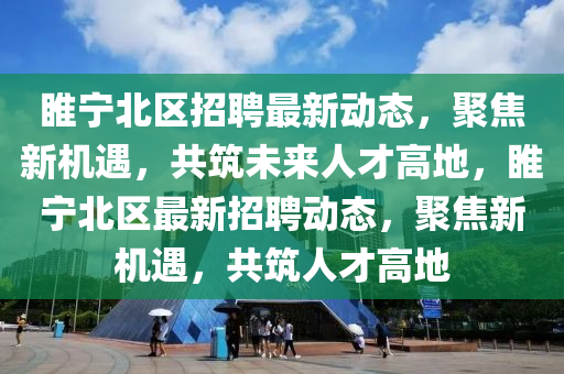 睢寧北區(qū)招聘最新動態(tài)，聚焦新機(jī)遇，共筑未來人才高地，睢寧北區(qū)最新招聘動態(tài)，山東水清源環(huán)保科技有限公司聚焦新機(jī)遇，共筑人才高地